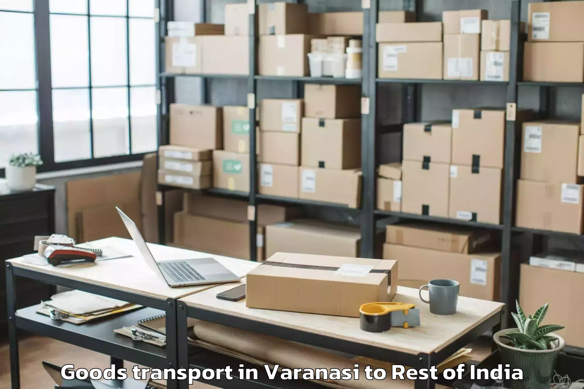 Get Varanasi to Mau Aima Goods Transport